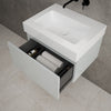 Raffinata One Drawer Vanity Unit  With Beyondstone BLOC Basin - Gloss Dove 600mm image