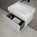 Raffinata One Drawer Vanity Unit  With Beyondstone BLOC Basin - Gloss Dove 600mm
