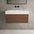 Raffinata One Drawer Vanity Unit With Beyondstone BLOC Basin - Walnut 800mm