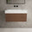 Raffinata One Drawer Vanity Unit With Beyondstone BLOC Basin - Walnut 800mm