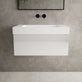 Raffinata One Drawer Vanity Unit With Beyondstone BLOC Basin - Gloss White 800mm image