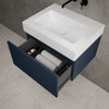 Raffinata One Drawer Vanity Unit  With Beyondstone BLOC Basin - Matt Indigo 600mm image