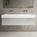 Raffinata Two Drawer Vanity Unit With Beyondstone BLOC Double Basin - Gloss Dove 1400mm