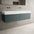 Raffinata Two Drawer Vanity Unit With Beyondstone BLOC Double Basin - Matt Dark Green 1400mm