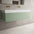 Raffinata One Drawer Vanity Unit With Beyondstone Double BLOC Basin - Matt Light Green 1200mm