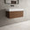 Raffinata One Drawer Vanity Unit With Beyondstone BLOC Basin - Walnut 800mm