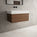Raffinata One Drawer Vanity Unit With Beyondstone BLOC Basin - Walnut 800mm