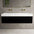 Raffinata Two Drawer Vanity Unit With Beyondstone BLOC Double Basin - Matt Black 1400mm