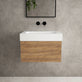 Raffinata One Drawer Vanity Unit  With Beyondstone BLOC Basin - Oak 600mm image