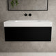 Raffinata One Drawer Vanity Unit With Beyondstone BLOC Basin - Matt Black 1000mm image