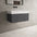 Raffinata One Drawer Vanity Unit With Beyondstone BLOC Basin - Dark Concrete 800mm