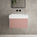 Raffinata One Drawer Vanity Unit  With Beyondstone BLOC Basin - Matt Pink 600mm