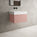 Raffinata One Drawer Vanity Unit  With Beyondstone BLOC Basin - Matt Pink 600mm