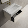 Raffinata One Drawer Vanity Unit  With Beyondstone BLOC Basin - Matt Cashmere 700mm image