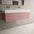 Raffinata Two Drawer Vanity Unit  With Beyondstone BLOC Double Basin - Matt Pink 1200mm