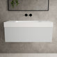 Raffinata One Drawer Vanity Unit With Beyondstone BLOC Basin - Matt Dove 1000mm image