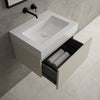 Raffinata One Drawer Vanity Unit  With Beyondstone BLOC Basin - Matt Stone 600mm image