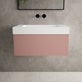 Raffinata One Drawer Vanity Unit With Beyondstone BLOC Basin - Matt Pink 800mm image