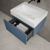 Raffinata One Drawer Vanity Unit  With Beyondstone BLOC Basin - Matt Navy 600mm image