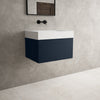 Raffinata One Drawer Vanity Unit  With Beyondstone BLOC Basin - Matt Indigo 600mm image