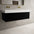 Raffinata Two Drawer Vanity Unit  With Beyondstone BLOC Double Basin - Matt Black 1200mm