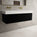 Raffinata Two Drawer Vanity Unit  With Beyondstone BLOC Double Basin - Matt Black 1200mm