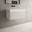 Raffinata One Drawer Vanity Unit With Beyondstone BLOC Basin - Matt Cashmere 800mm