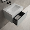 Raffinata One Drawer Vanity Unit  With Beyondstone BLOC Basin - Matt Dove 600mm image