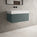 Raffinata One Drawer Vanity Unit With Beyondstone BLOC Basin - Matt Dark Green 800mm