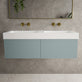 Raffinata Two Drawer Vanity Unit  With Beyondstone BLOC Double Basin - Matt Fjord 1200mm image