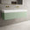 Raffinata Two Drawer Vanity Unit With Beyondstone BLOC Double Basin - Matt Light Green 1400mm