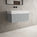 Raffinata One Drawer Vanity Unit With Beyondstone BLOC Basin - Light Concrete 800mm