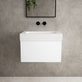Raffinata One Drawer Vanity Unit  With Beyondstone BLOC Basin - Matt White 600mm image