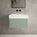 Raffinata One Drawer Vanity Unit  With Beyondstone BLOC Basin - Matt Light Green 600mm