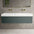 Raffinata Two Drawer Vanity Unit With Beyondstone BLOC Double Basin - Matt Dark Green 1400mm