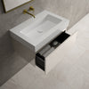 Raffinata One Drawer Vanity Unit  With Beyondstone BLOC Basin - Gloss Cashmere 700mm image