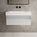 Raffinata One Drawer Vanity Unit With Beyondstone BLOC Basin - Gloss Dove 800mm