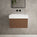 Raffinata One Drawer Vanity Unit  With Beyondstone BLOC Basin - Walnut 600mm