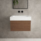 Raffinata One Drawer Vanity Unit  With Beyondstone BLOC Basin - Walnut 600mm image