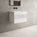 Raffinata One Drawer Vanity Unit  With Beyondstone BLOC Basin - Gloss White 600mm