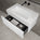 Raffinata One Drawer Vanity Unit With Beyondstone BLOC Basin - Matt White 800mm