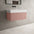Raffinata One Drawer Vanity Unit With Beyondstone BLOC Basin - Matt Pink 800mm