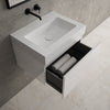 Raffinata One Drawer Vanity Unit  With Beyondstone BLOC Basin - Gloss White 600mm image