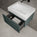 Raffinata One Drawer Vanity Unit  With Beyondstone BLOC Basin - Matt Dark Green 600mm