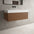 Raffinata One Drawer Vanity Unit With Beyondstone BLOC Basin - Walnut 1000mm