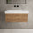 Raffinata One Drawer Vanity Unit With Beyondstone BLOC Basin - Oak 800mm