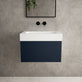 Raffinata One Drawer Vanity Unit  With Beyondstone BLOC Basin - Matt Indigo 600mm image