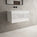 Raffinata One Drawer Vanity Unit With Beyondstone BLOC Basin - Gloss White 800mm