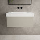 Raffinata One Drawer Vanity Unit With Beyondstone BLOC Basin - Matt Stone 800mm image