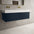 Raffinata Two Drawer Vanity Unit  With Beyondstone BLOC Double Basin - Matt Indigo 1200mm